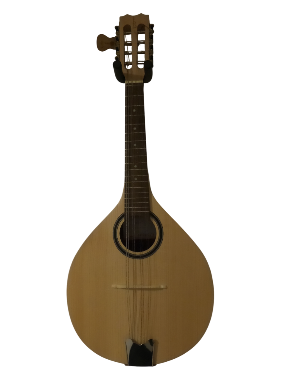 Acoustic mandolin with a natural wood finish