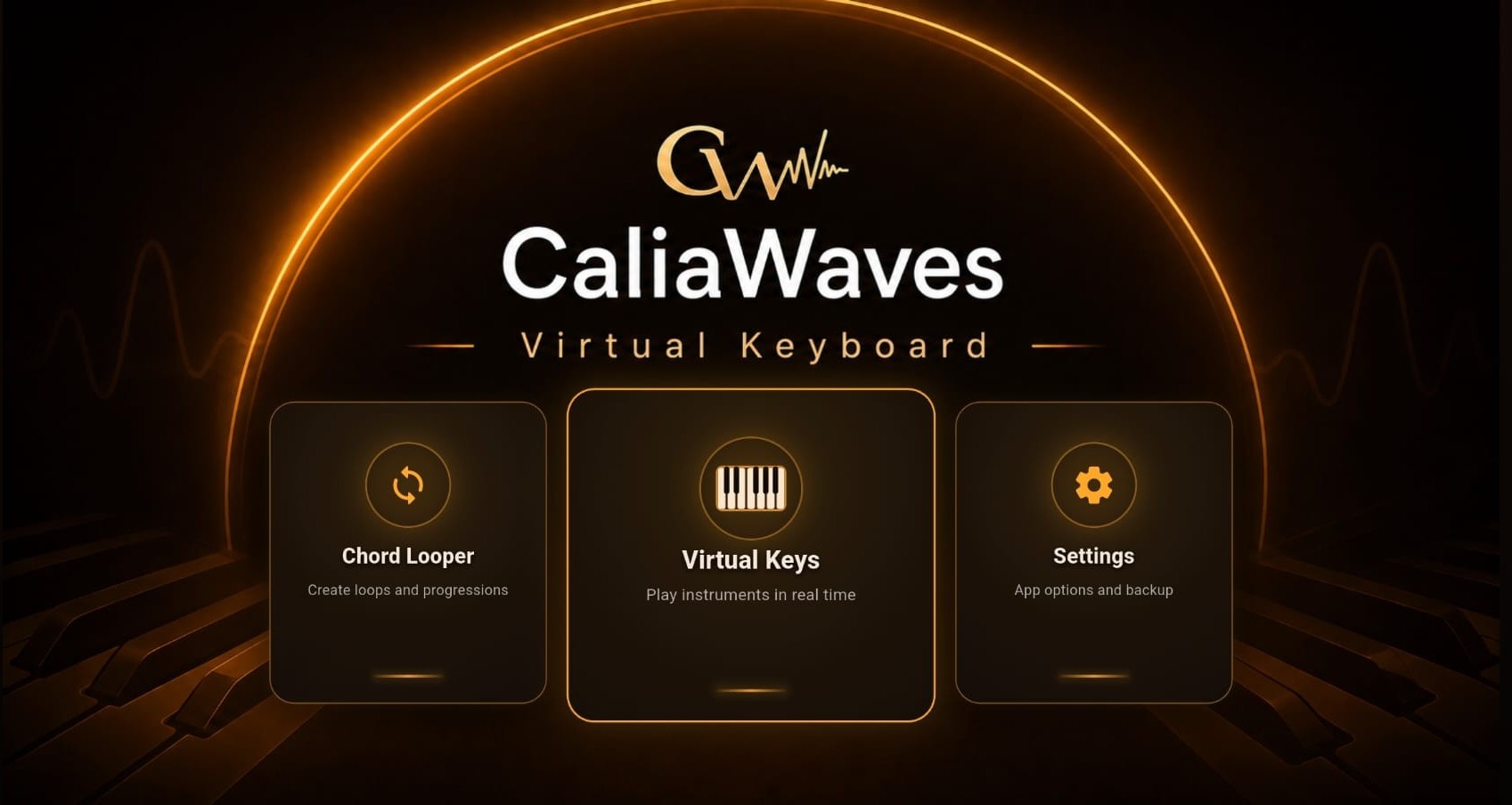 Calia Keys app overview